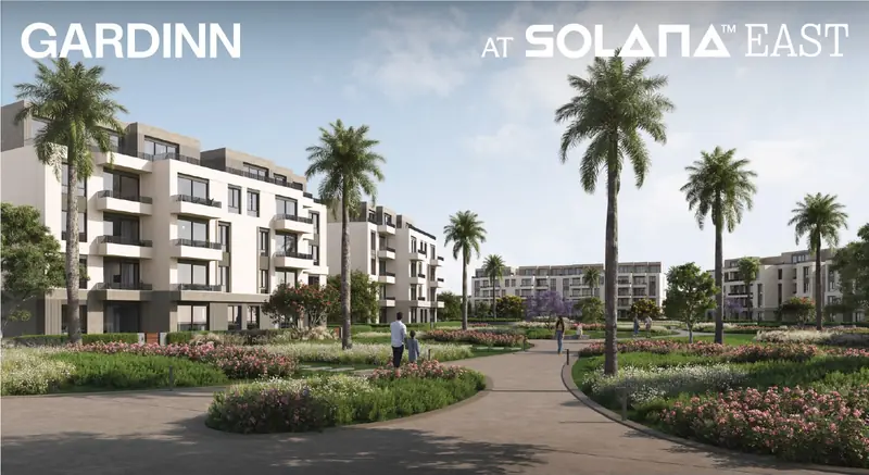 Landscaped walkways between Gardinn residences